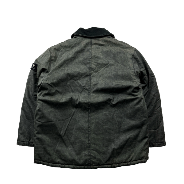 CP Company Vintage Charcoal Cotton Blend Collared Jacket - Small