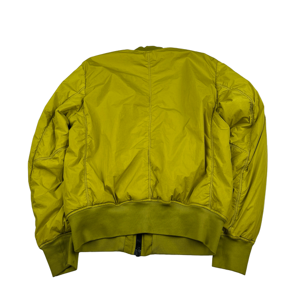 Stone Island 2017 Yellow Garment Dyed Crinkle Reps Jacket - Medium
