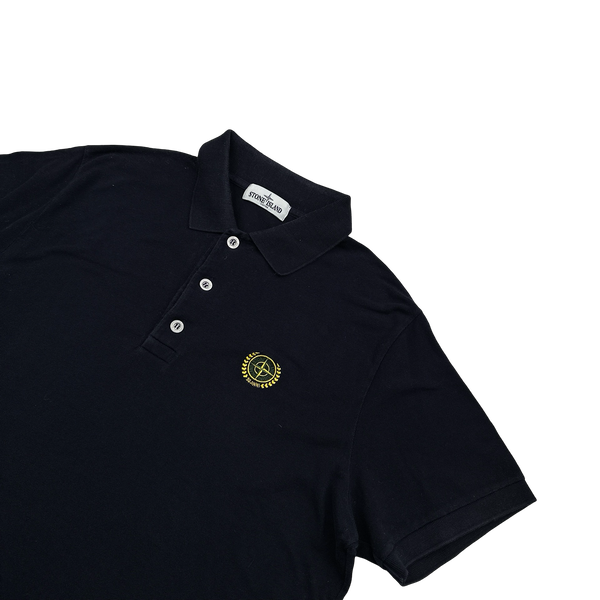 Stone Island 2012 Navy Cotton 30th Anniversary Polo Shirt - Medium