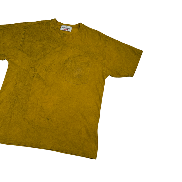 Stone Island x Supreme 2019 Yellow Dust Treatment T Shirt - Small