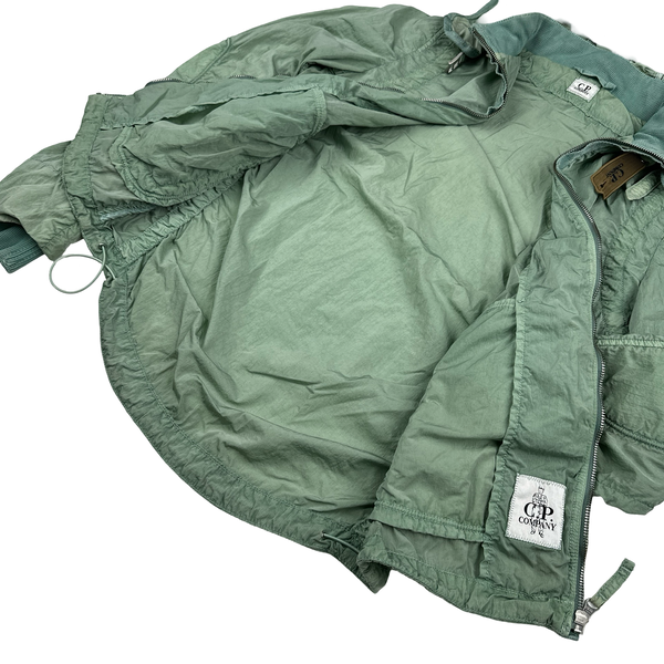CP Company Chrome Shimmer Goggle Green Jacket - Medium