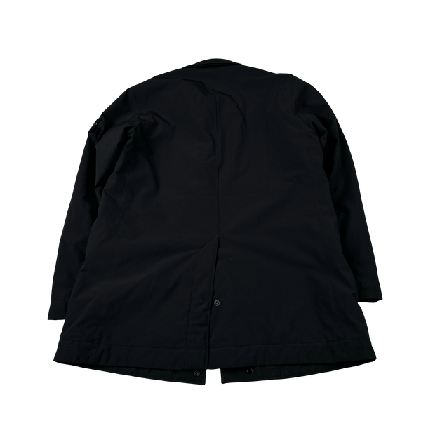 Stone Island 2021 Black Soft Shell R Primaloft Long Jacket - Small