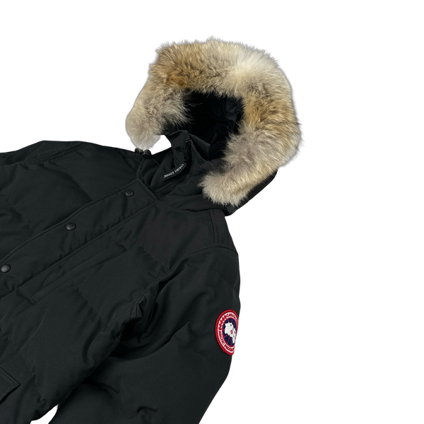 Canada Goose Black Premium Down Carson Coyote Fur Parka Jacket - XS