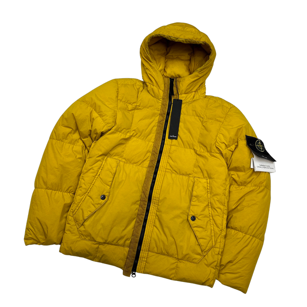 Stone island on sale yellow puffer