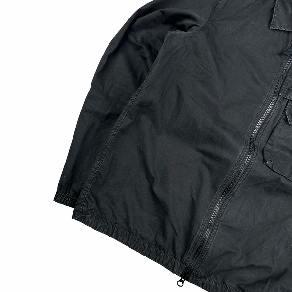 Stone Island 2020 Black Zipped Chest Pocket Overshirt - Medium