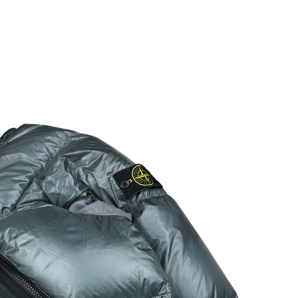 Stone Island 2017 Blue Pertex Quantum Fur Hood Puffer Jacket - XL