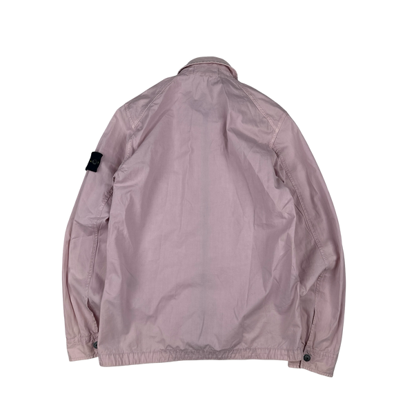 Stone Island 2017 Pink Garment Dyed Overshirt - Small