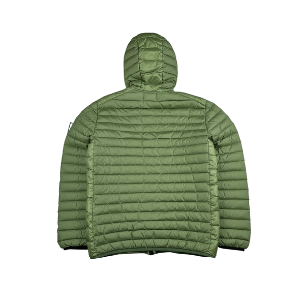 Stone Island 2023 Green Loom Woven Down Puffer Jacket - Medium