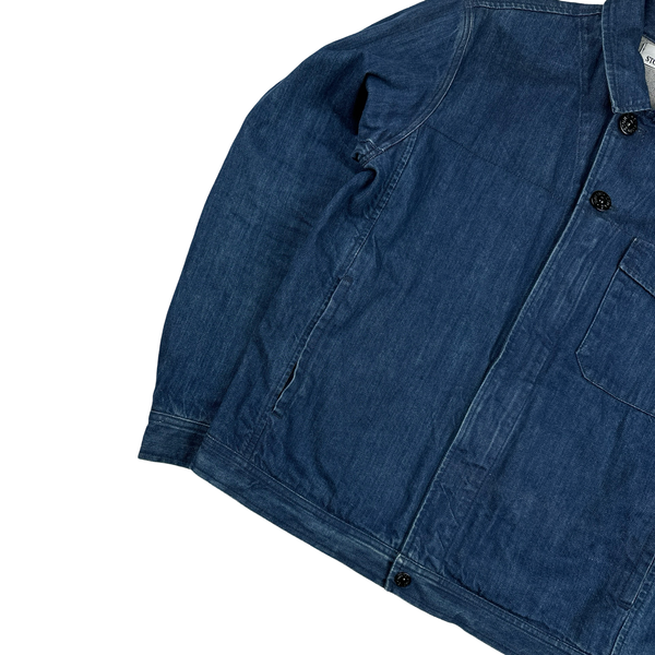 Stone Island 2013 Super Italian Selvedge Denim Cotton Indigo Jacket - Large