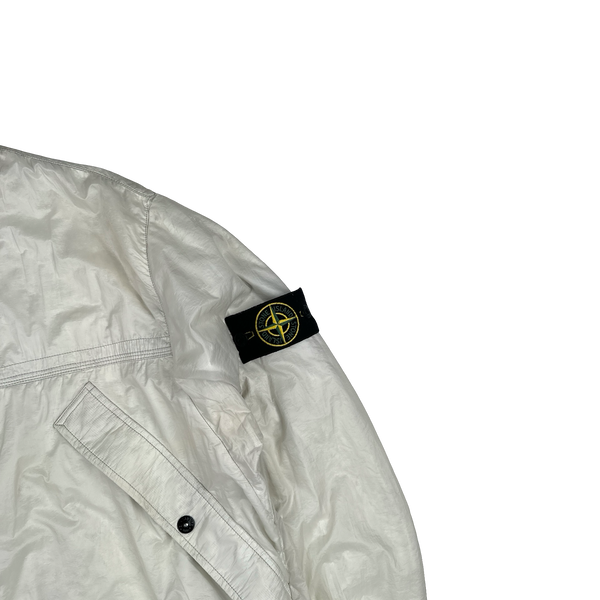 Stone Island 2013 White Micro Rip Stop 7 Den Tyveck Shield Jacket - XXL