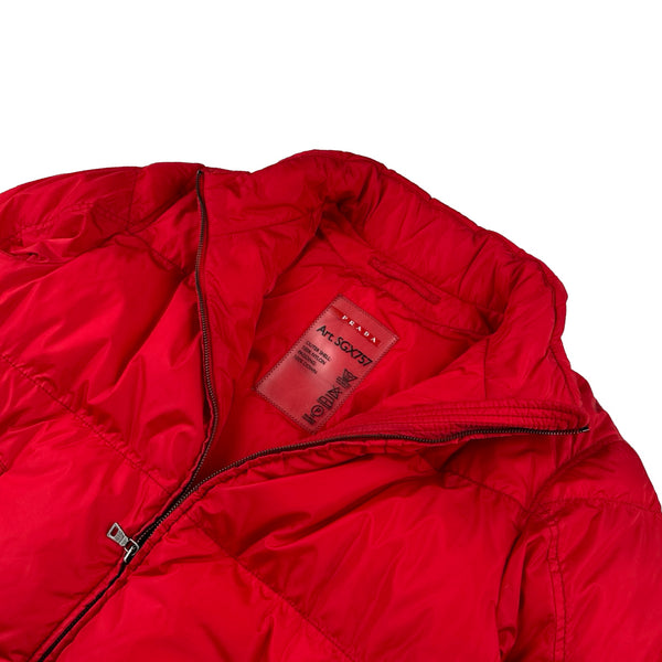 Prada Red Black Label Puffer Jacket - XL