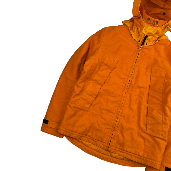 Stone Island 2012 Orange Mil Spec Diagonal Wool Jacket - Medium