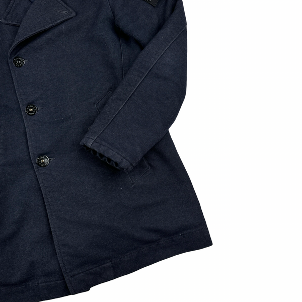 Stone Island Saia Doppia Faccia Wool Long Winter Jacket - Small