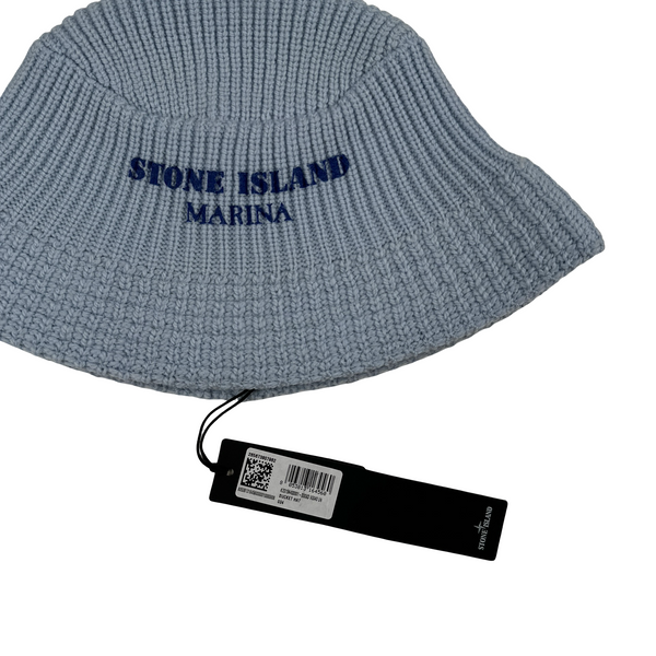 Stone Island Marina Blue Knitted Bucket Hat