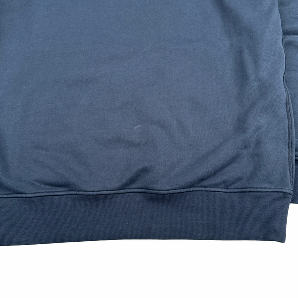 Stone Island 2023 Navy Cotton Pullover Hoodie - XL