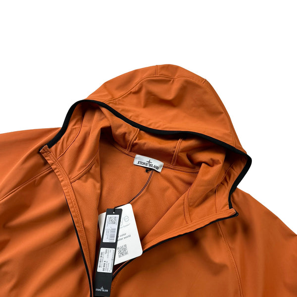 Stone Island 2023 Orange Light Soft Shell R eDye Technology Jacket - XXL