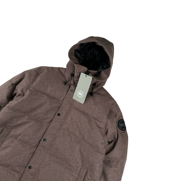 Canada Goose Dusty Rose Wool Macmillan Premium Down Parka Jacket - XL