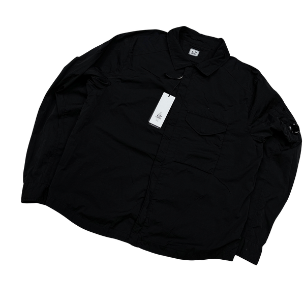 CP Company Black Chrome R Nylon Zipped Jacket - XXL