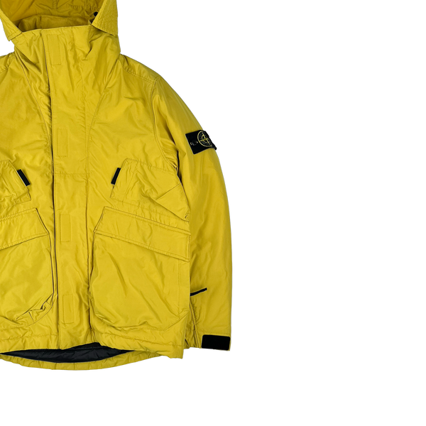 Stone Island 2018 Yellow Micro Reps Primaloft Lined Jacket - Small