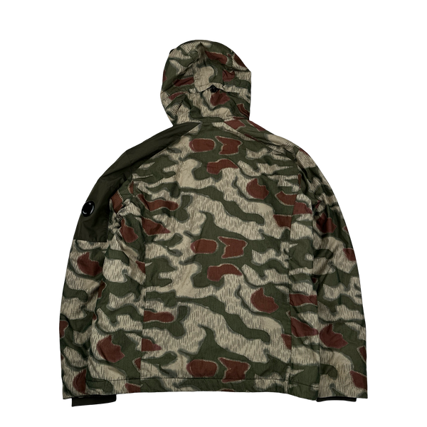 CP Company 50 Fili Woodland Camo Hooded Jacket - Large