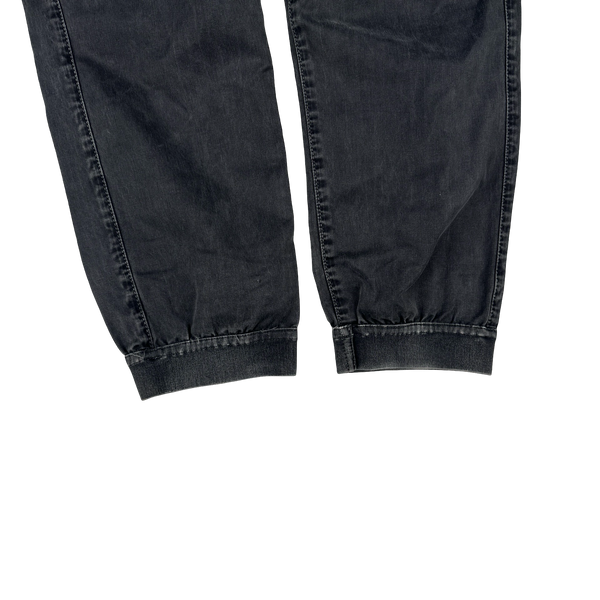 Stone Island 2020 Washed Black RE T Cargo Trousers - 30"