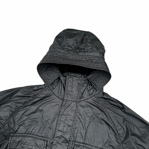 Stone Island 2018 Black Lamy Flock Multipocket Jacket - Large