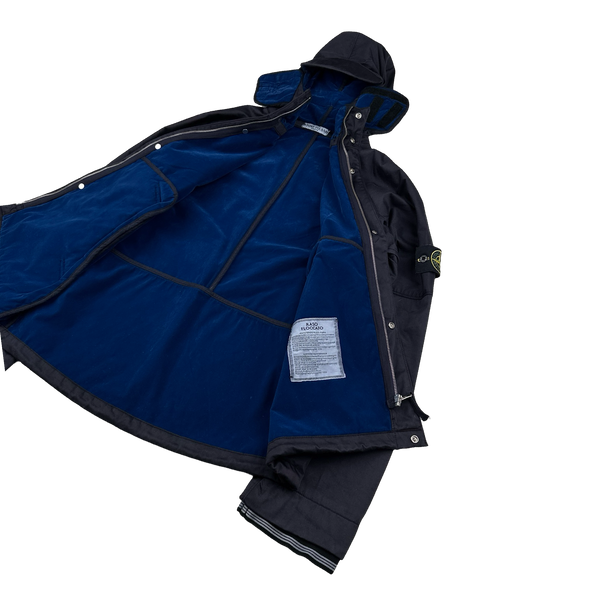 Stone Island 2004 Navy Raso Floccato Riot Mask Sniper Jacket - Medium