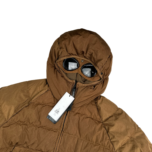 CP Company Brown ECO CHROME-R Down Filled Puffer Jacket - Large
