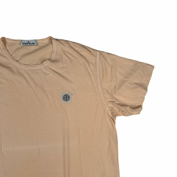 Stone Island 2018 Peach Cotton T Shirt - 3XL