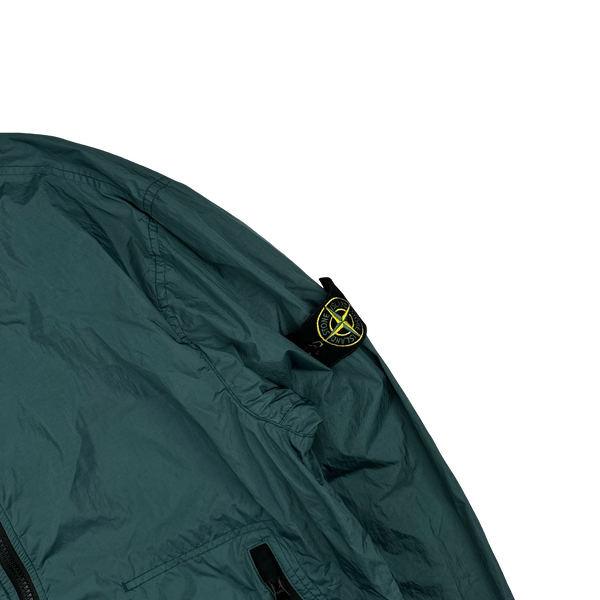 Stone Island 2023 Sea Green Garment Dyed Crinkle Reps Jacket - XL