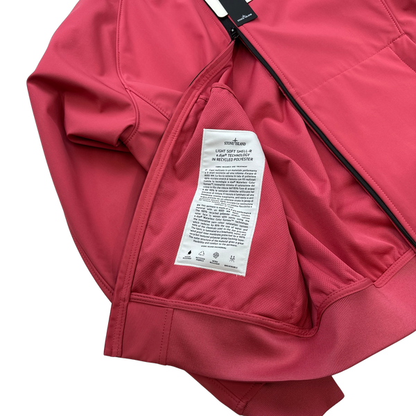 Stone Island 2023 Pink Soft Shell R eDye Technology Jacket - Small