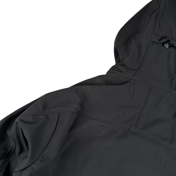 CP Company Black Soft Shell Metropolis Hooded Jacket - XL