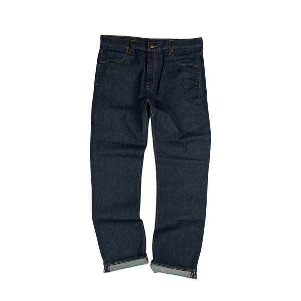 Bape Raw Denim Baggy Fit Spellout Graphic Jeans - 38