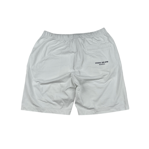 Stone Island Marina 2024 White Overdyed Shorts - XL