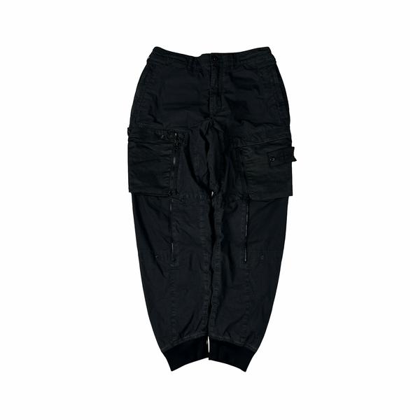 Stone Island Shadow Project 2020 Black Zipped Pocket Trousers Cargos - Small