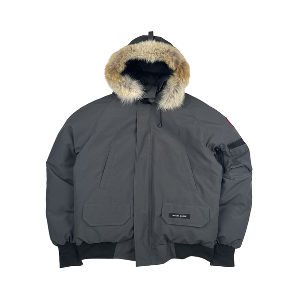 Canada Goose Grey Chilliwack Bomber Parka Jacket - Small