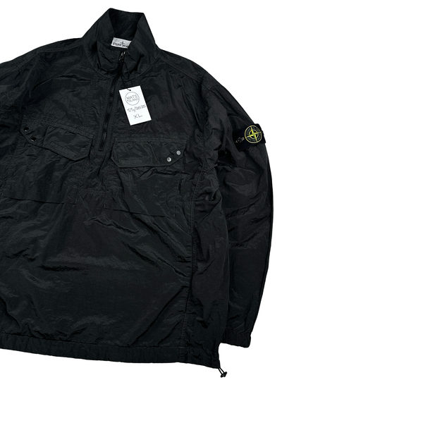 Stone Island 2025 Black Lightweight Multi Pocket Nylon Metal Smock Overshirt - XL