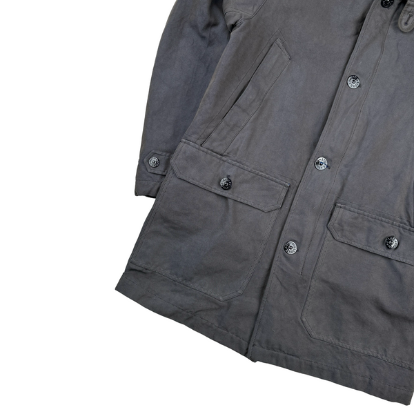Stone Island 2015 Panama HT Dark Grey Trench Coat - Large