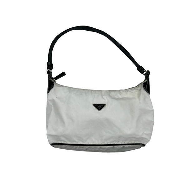 Prada White Nylon Womens Small Handbag