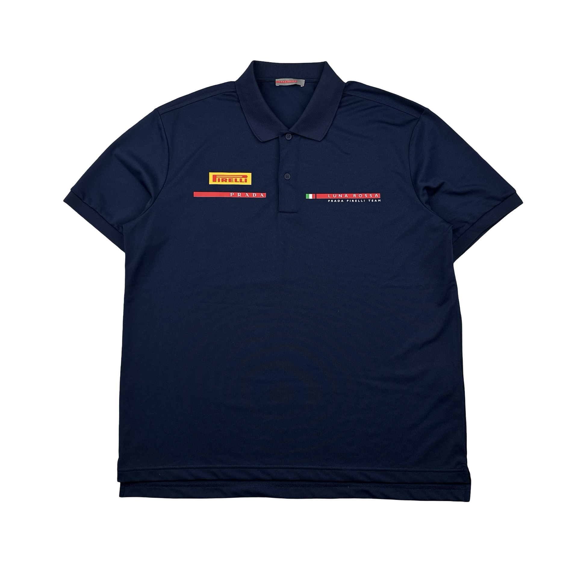 Prada Navy Luna Rossa Dry Fit Jersey Polo Shirt - XL – Mat's Island