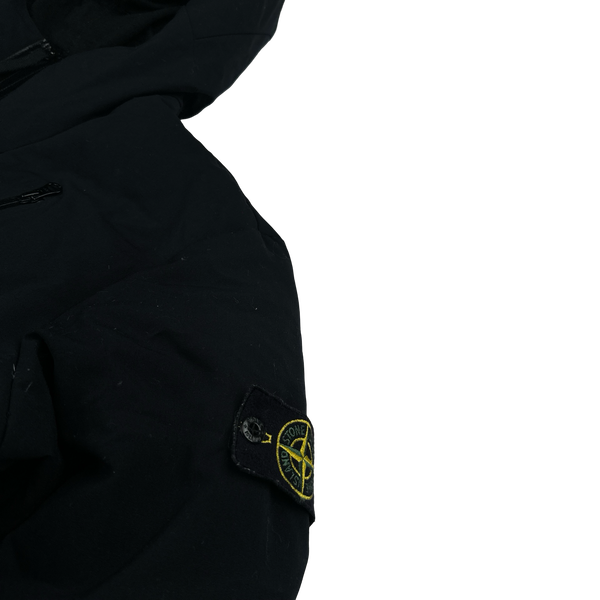 Stone Island 2015 Black Wool Balaclava Repellent Down Jacket - XXL