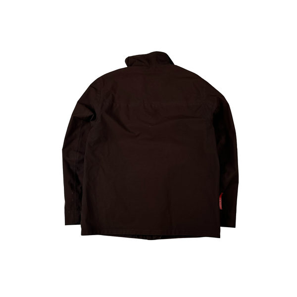 Prada Burgundy Nylon Red Tab Lightweight Jacket - Medium