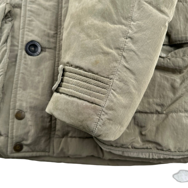 CP Company 2010 Beige Chrome Down Filled Puffer Jacket - Medium
