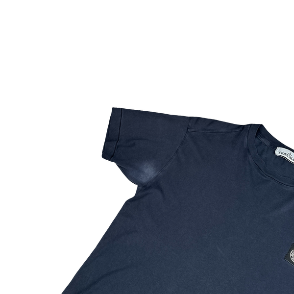 Stone Island 2017 Navy Cotton T Shirt - Medium