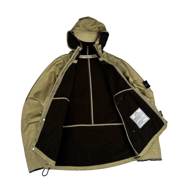 Stone Island 2004 Beige Raso Floccato Riot Mask Sniper Jacket - Medium