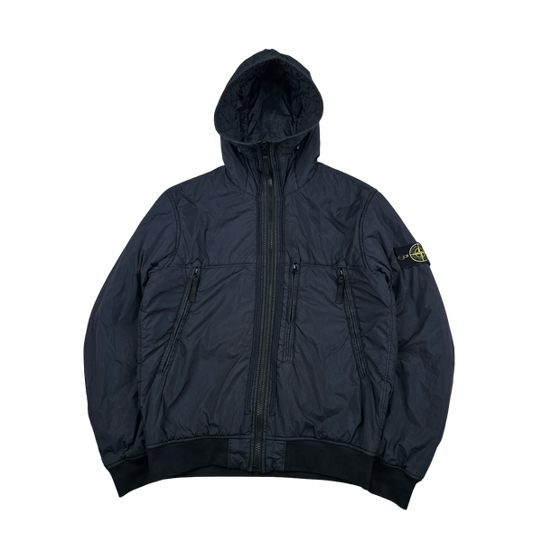 Stone Island 2019 Navy Crinkle Reps NY Jacket - Medium