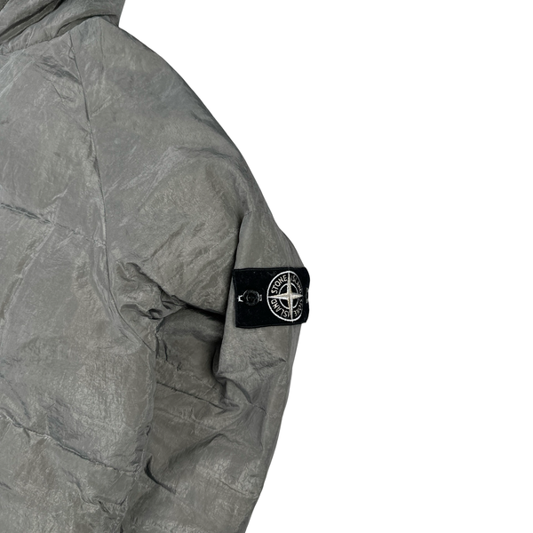 Stone Island AW2000 Hooded Silver Pure Metal Shell - Large