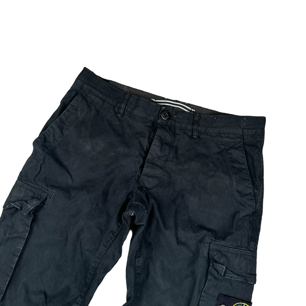 Stone Island Black Cargo Trousers - Medium