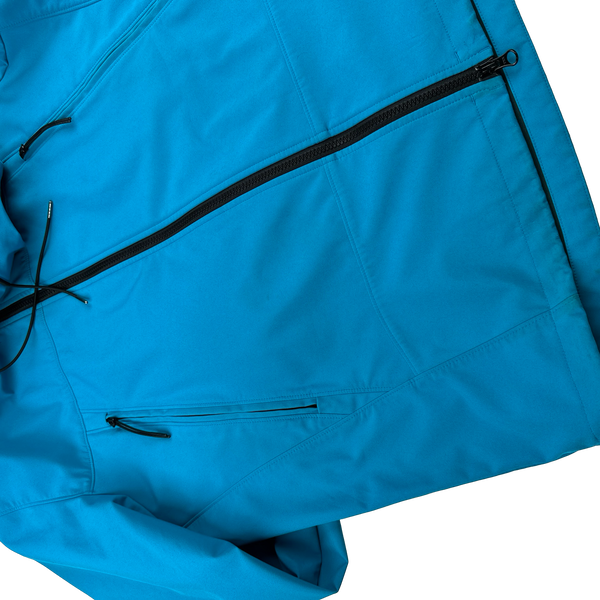 CP Company Blue Soft Shell Goggle Jacket - 3XL