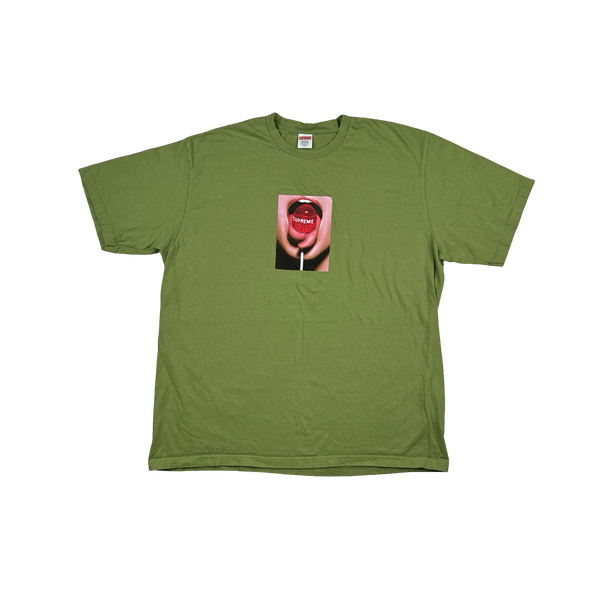 Supreme Split Tongue Lolly Graphic Spellout T Shirt - XXL